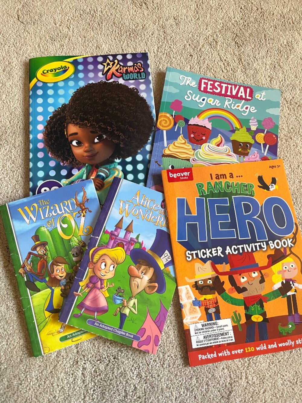Kids Book Bundle (Coloring, Stickers,  Wizard of‎ Oz)
